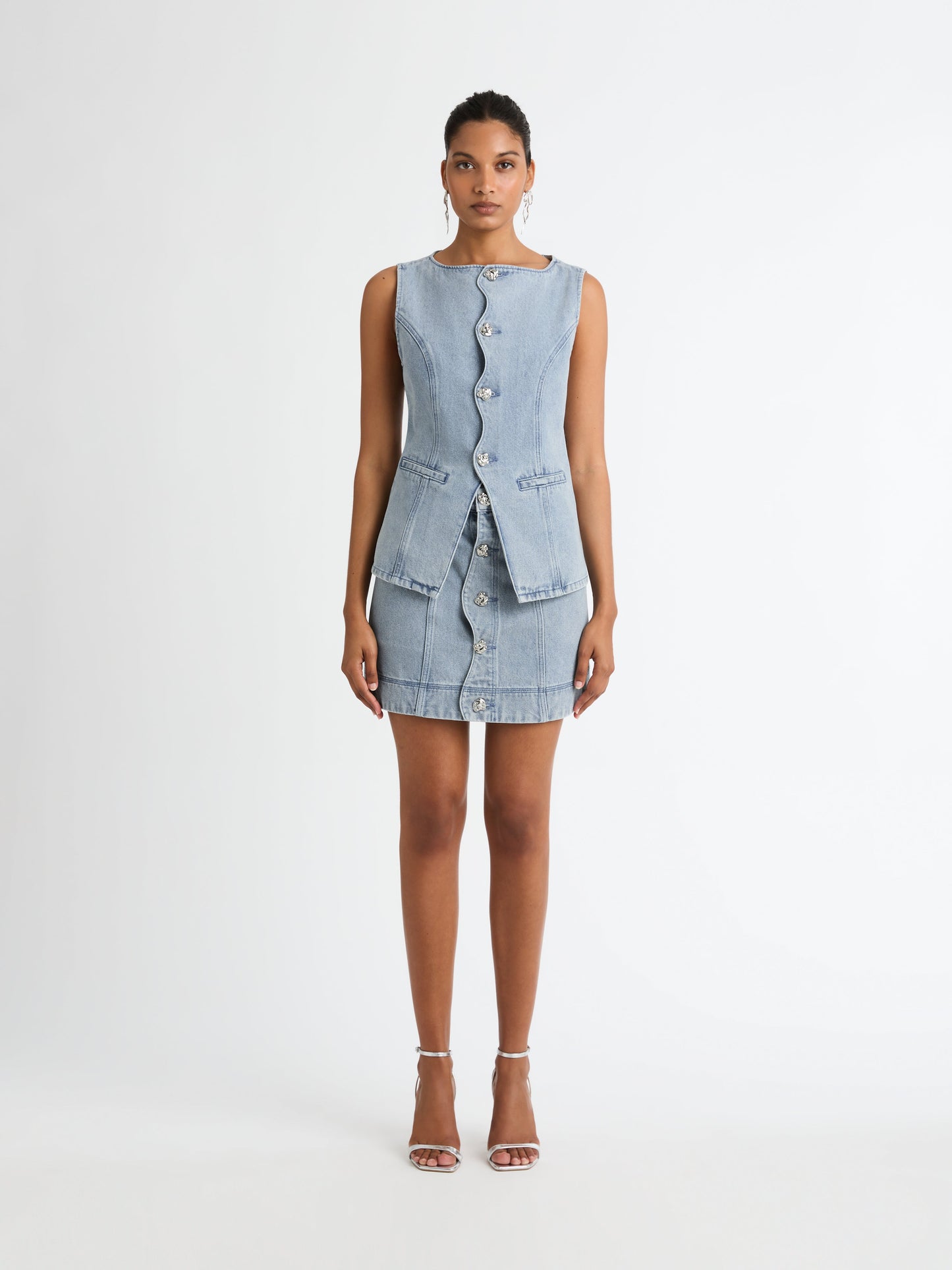 LAINEY DENIM MINI SKIRT