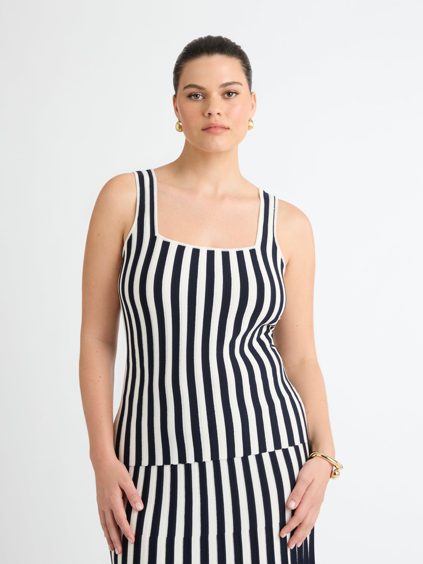 MONICA STRIPE KNIT TOP