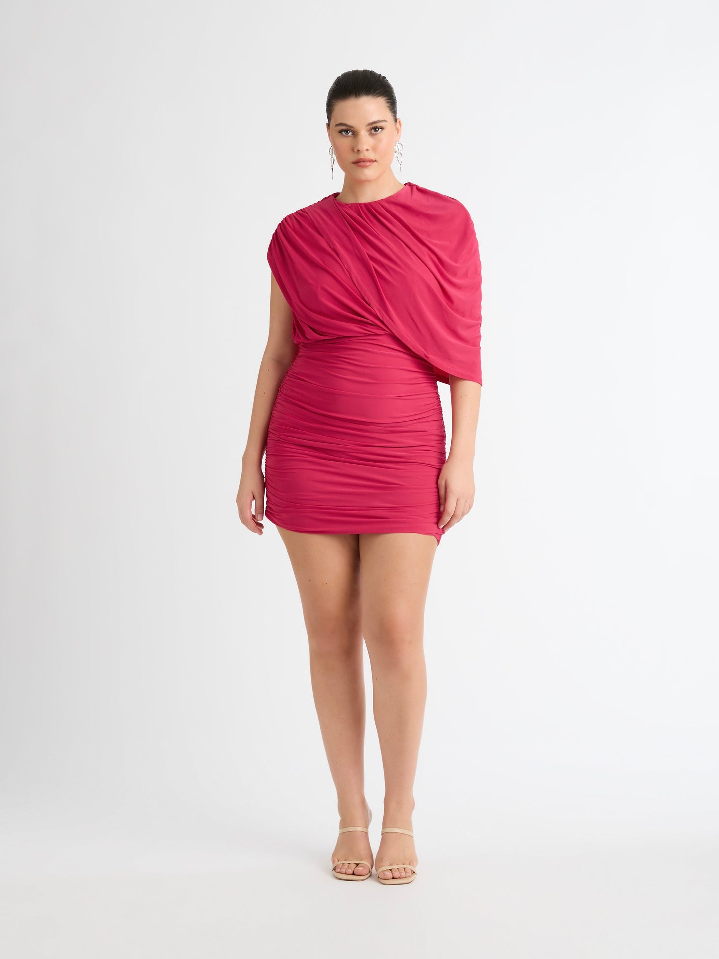 RUCHED MINI DRESS