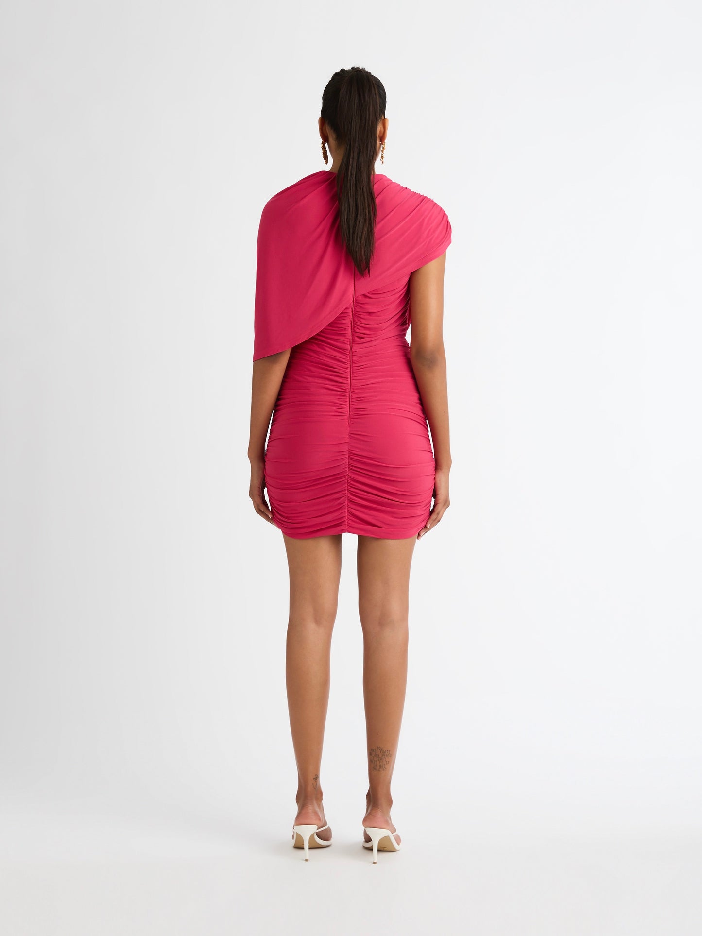 RUCHED MINI DRESS