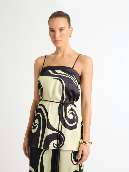 OCEANIC SWIRL TOP