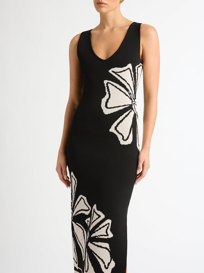 CALYPSO KNIT MIDI DRESS