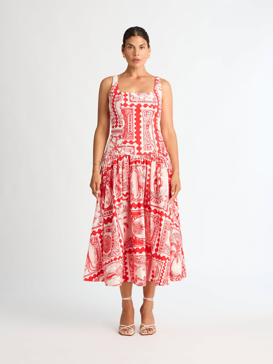BERMUDA POST MAXI DRESS