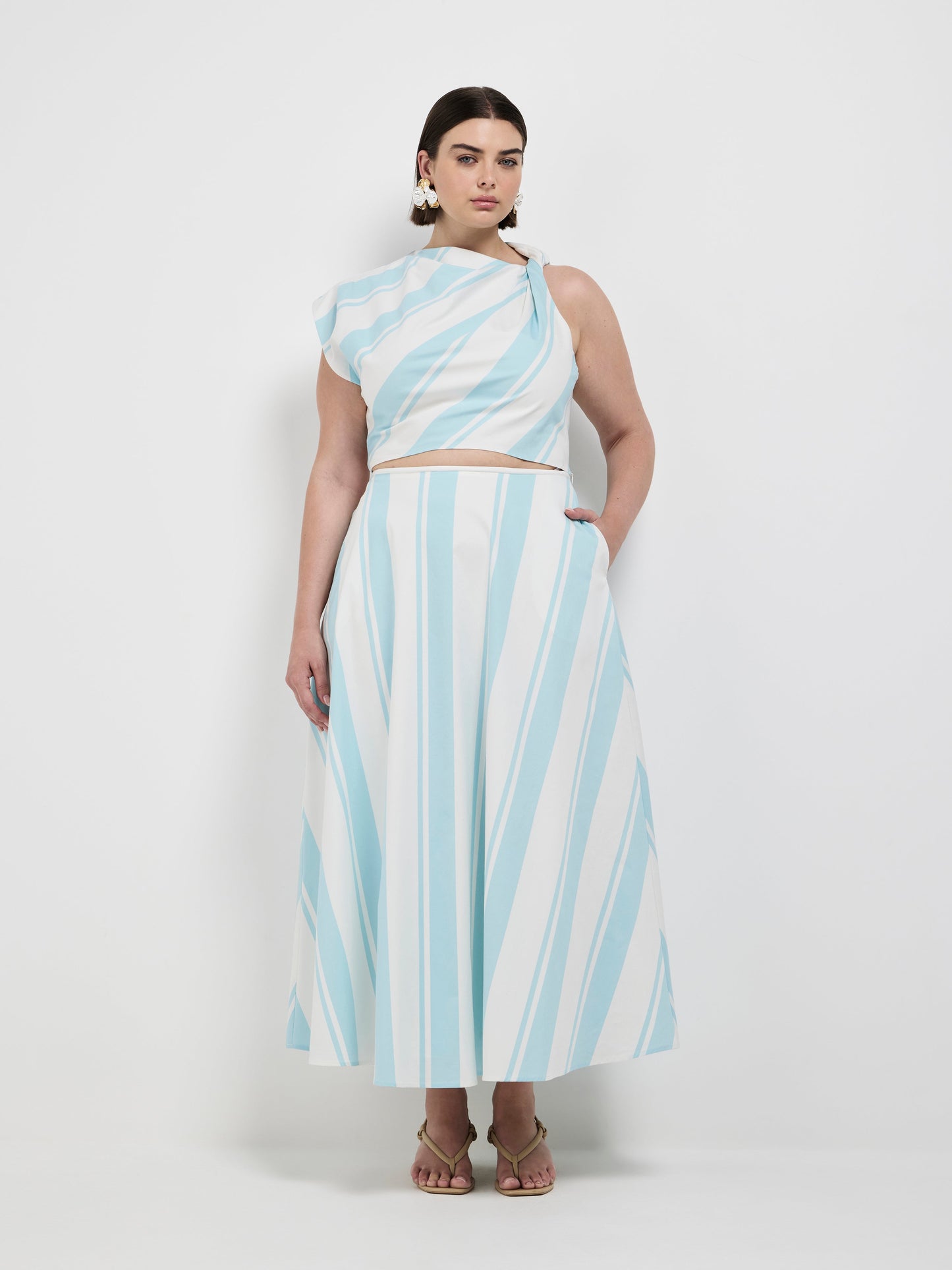 VACATION STRIPE SKIRT