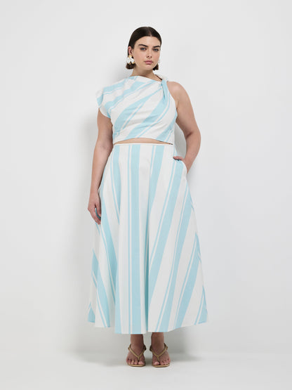 VACATION STRIPE SKIRT