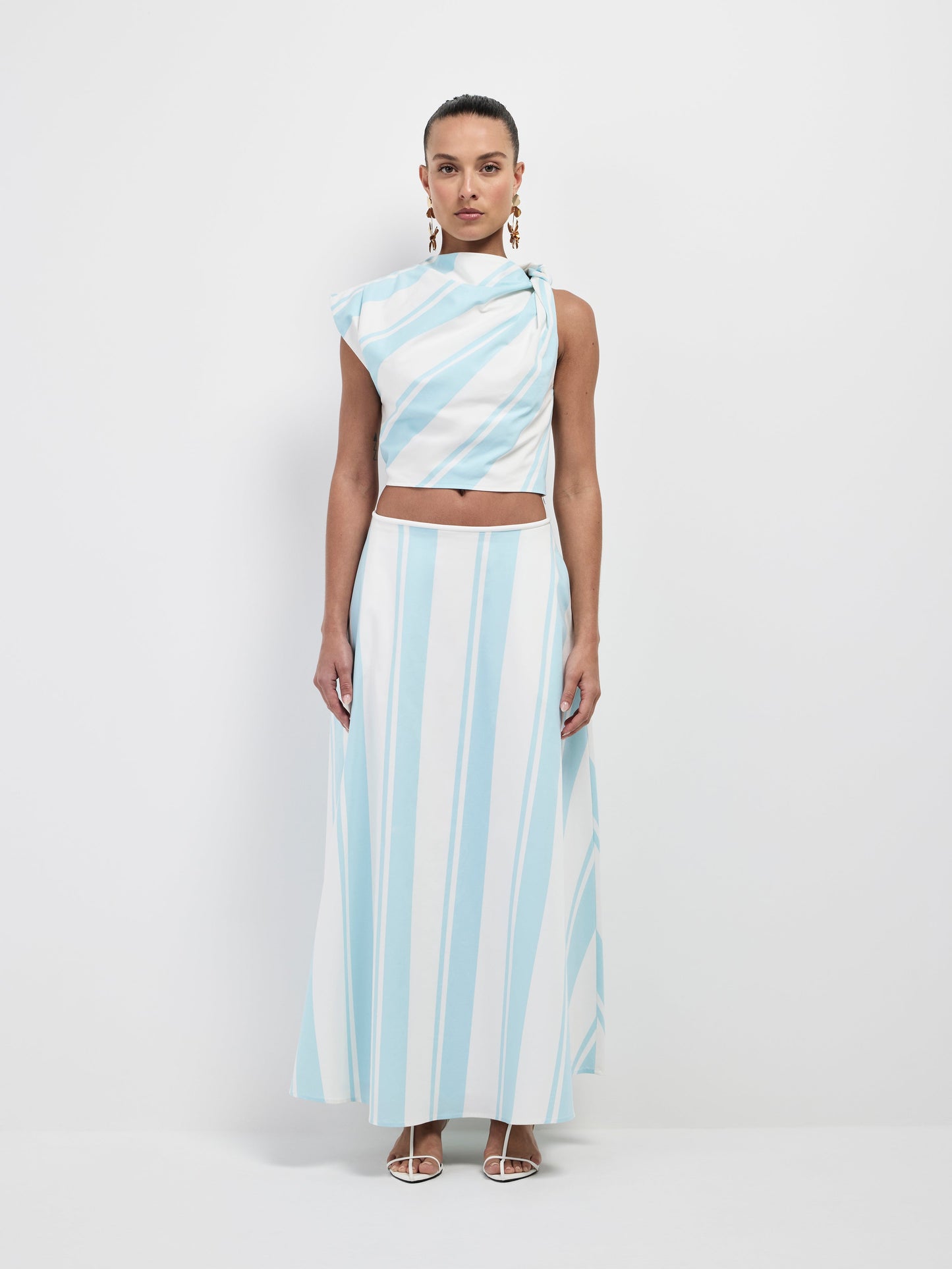 VACATION STRIPE SKIRT