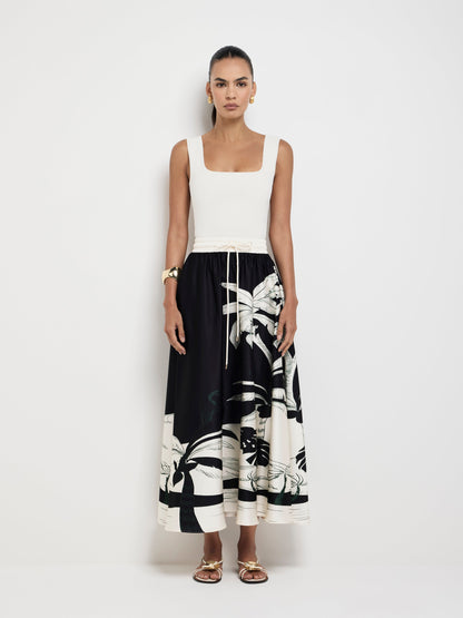 MIDNIGHT PALMS SKIRT