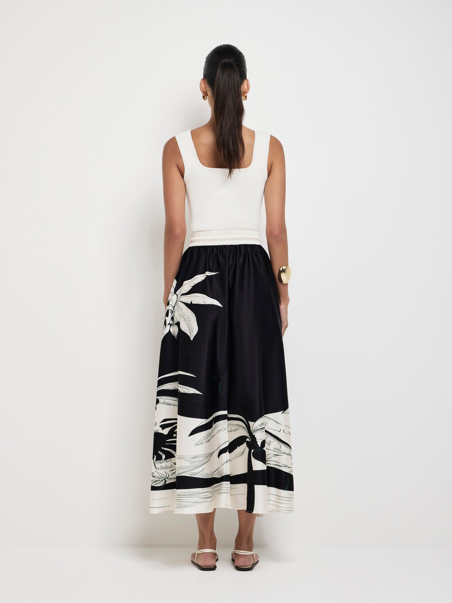 MIDNIGHT PALMS SKIRT