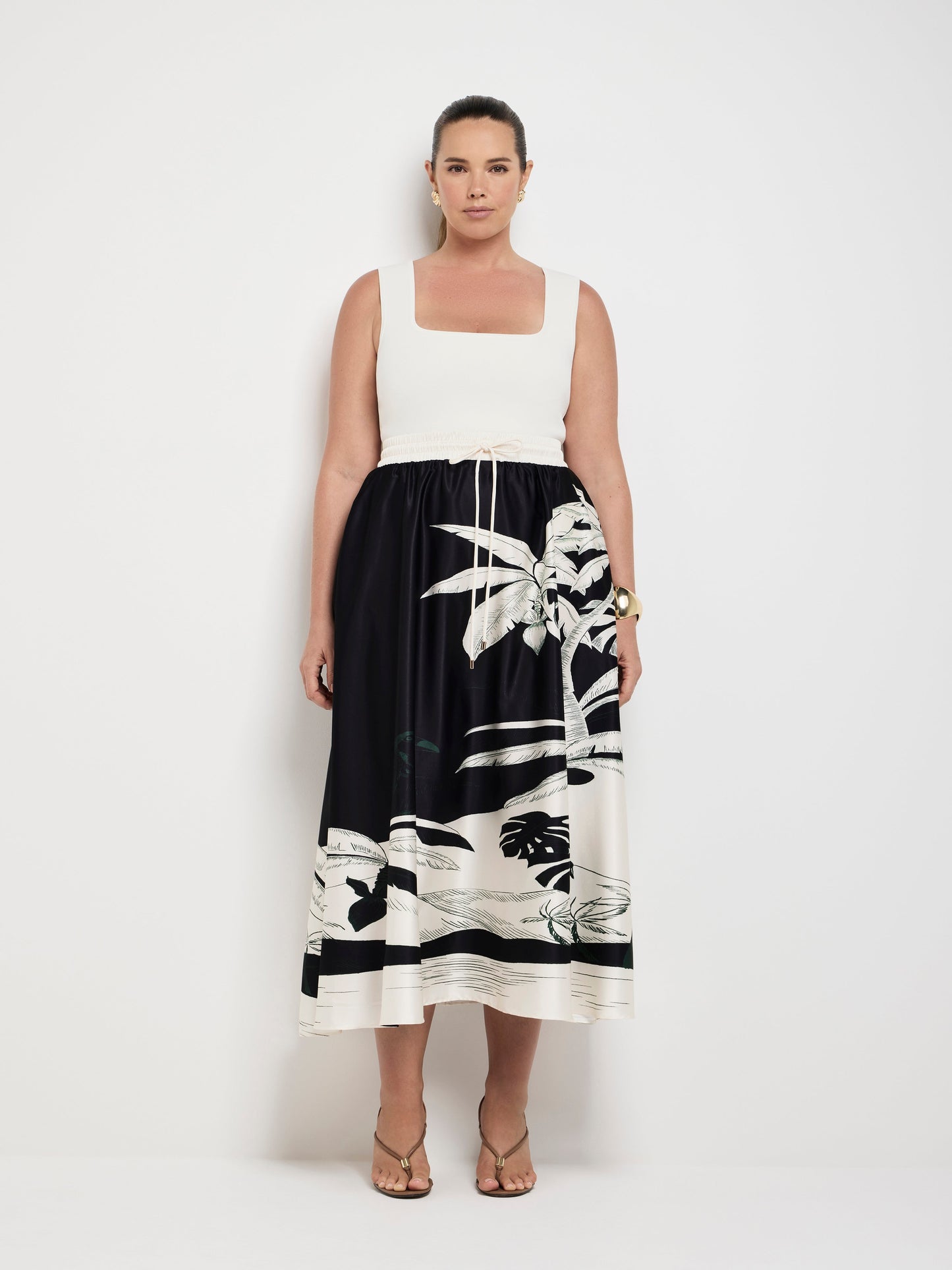 MIDNIGHT PALMS SKIRT