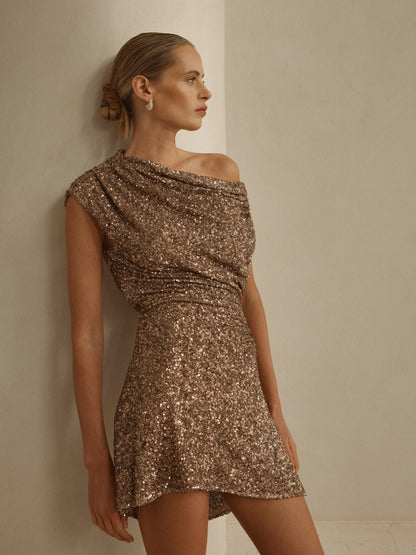 GLIMMER MINI DRESS