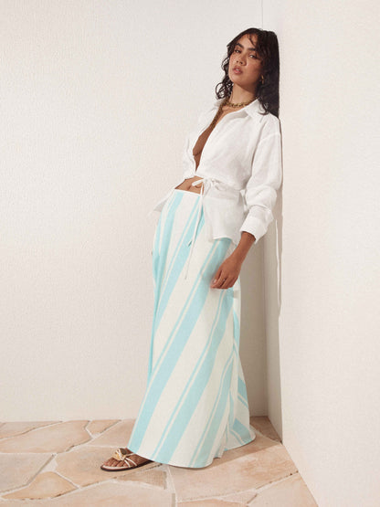 VACATION STRIPE SKIRT